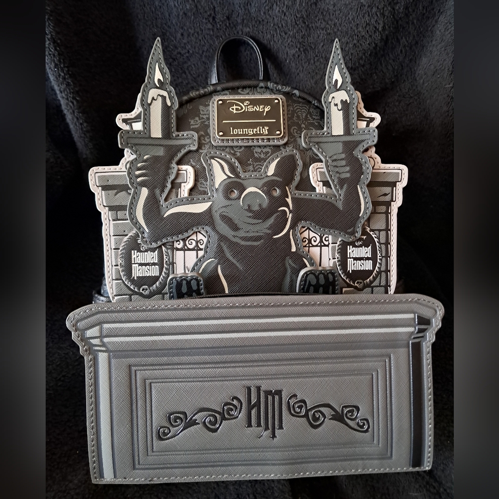 Disney Haunted Mansion Gargoyle Loungefly Mini Backpack